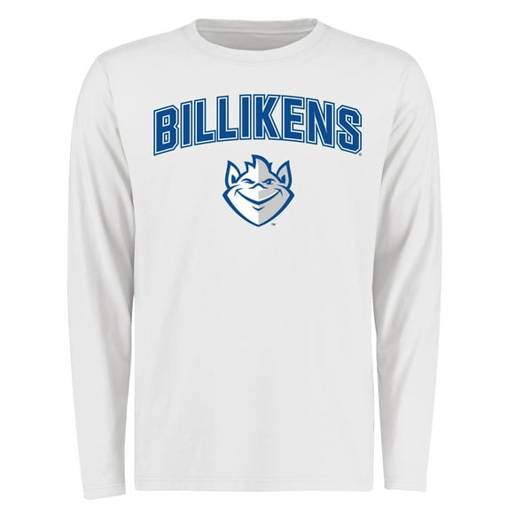Men's White Saint Louis Billikens Proud Mascot Long Sleeve T-Shirt