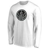 Men's White San Antonio Spurs Alternate Logo Long Sleeve T-Shirt