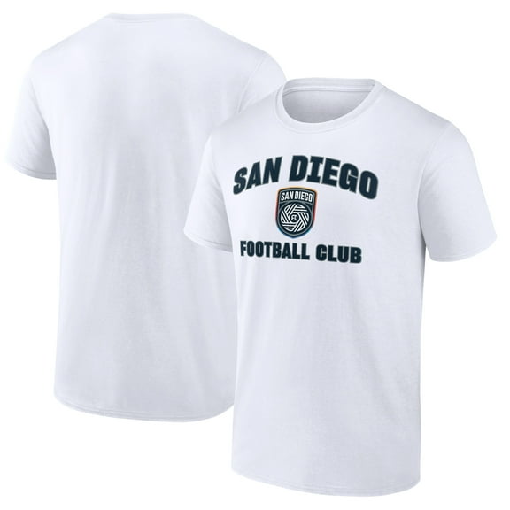 Men's White San Diego FC Heart and Soul T-Shirt