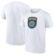 Mens White San Diego FC Official Logo T-Shirt