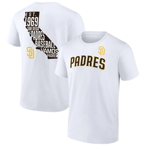 Men's White San Diego Padres Team Hot Shot T-Shirt