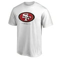 thumbnail image 1 of Men's White San Francisco 49ers Team Lockup 2 T-Shirt, 1 of 1