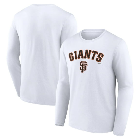 Men's White San Francisco Giants Team Lockup Long Sleeve T-Shirt