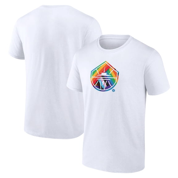 Men's White Seattle Storm Team Logo Pride T-Shirt