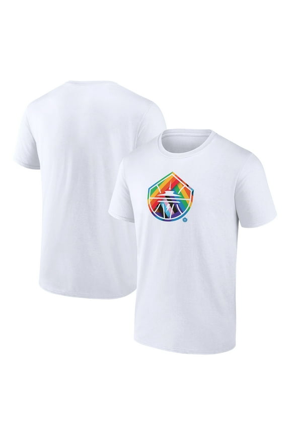 Men's White Seattle Storm Team Logo Pride T-Shirt