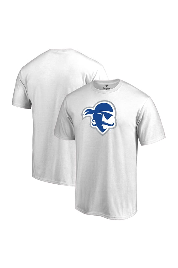 Men's White Seton Hall Pirates Primary Team Logo T-Shirt