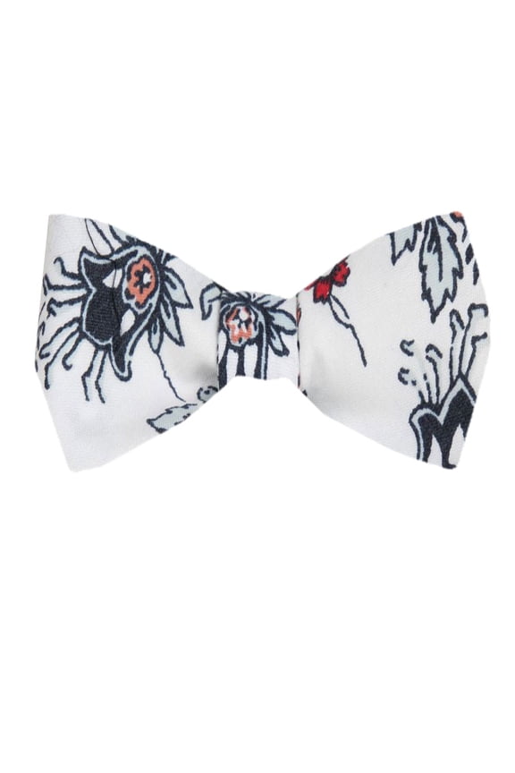 Men's White Silk Self Tie Bowtie Tie Yourself Bow Ties