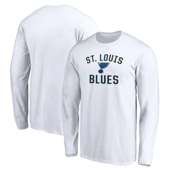 Men's White St. Louis Blues Victory Arch Long Sleeve T-Shirt