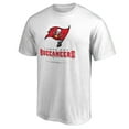 thumbnail image 1 of Men's White Tampa Bay Buccaneers Team Lockup T-Shirt, 1 of 2