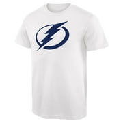 Men's White Tampa Bay Lightning Team Primary Logo T-Shirt