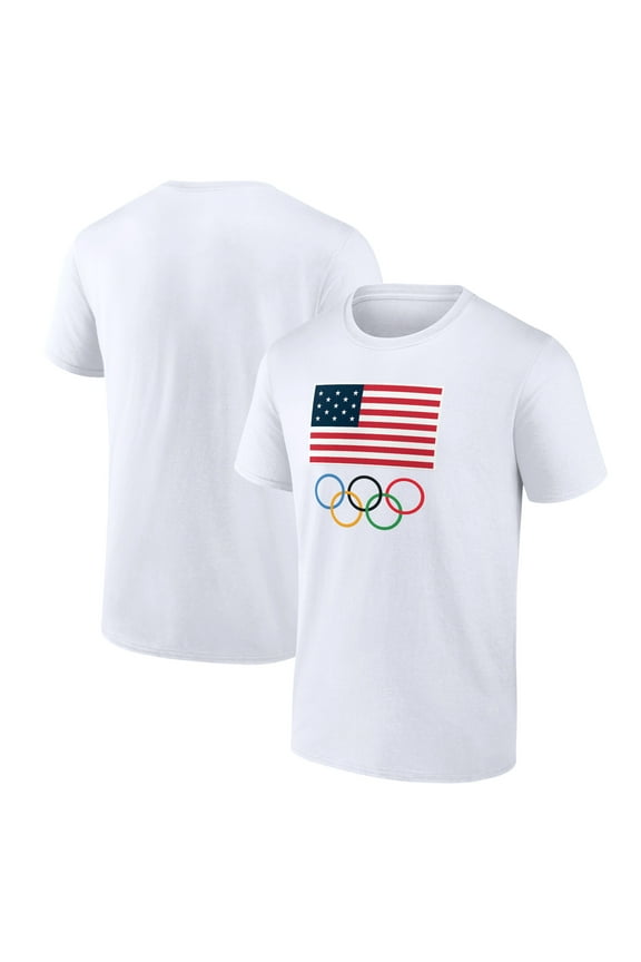 Men's  White Team USA 2024 Olympics Primary Logo T-Shirt