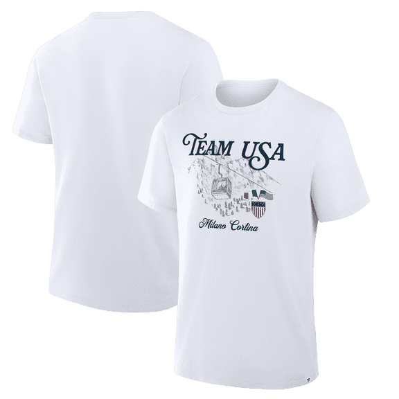 Men's White Team USA 2026 Winter Olympics United T-Shirt