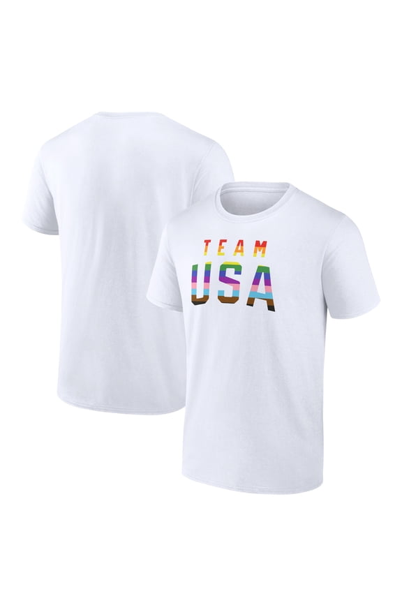 Men's White Team USA Pride T-Shirt
