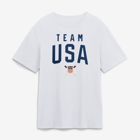 Men's White Team USA Summer Games Rowing T-Shirt
