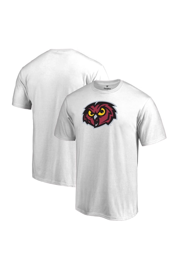 Men's White Temple Owls Primary Team Logo T-Shirt