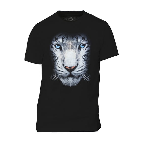 Men's White Tiger Short-Sleeve T-Shirt - Black - Medium
