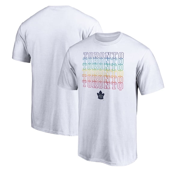 Men's White Toronto Maple Leafs City Pride T-Shirt