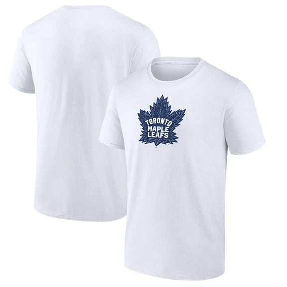 Men's White Toronto Maple Leafs Team Primary Logo Graphic T-Shirt