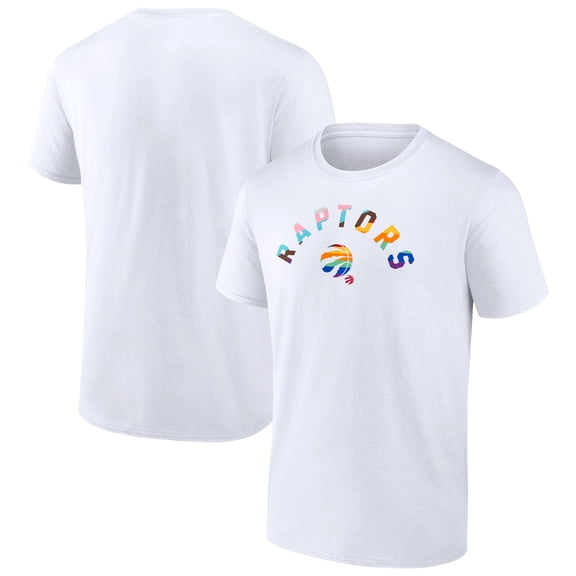 Men's White Toronto Raptors Pride T-Shirt