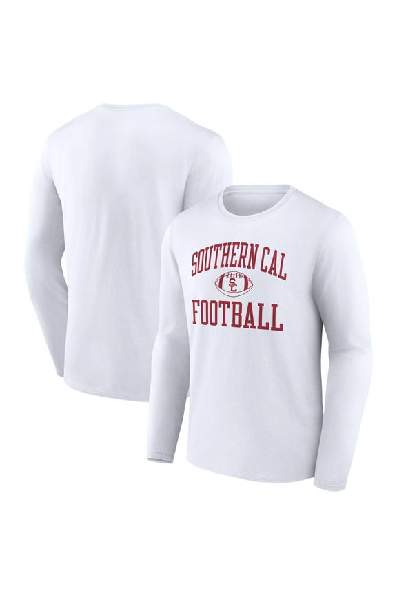 Men's White USC Trojans First Sprint Team Long Sleeve T-Shirt