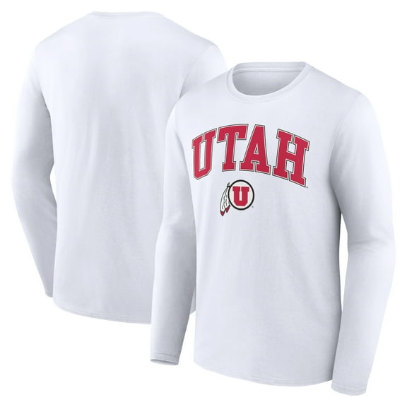 Men's White Utah Utes Campus Long Sleeve T-Shirt