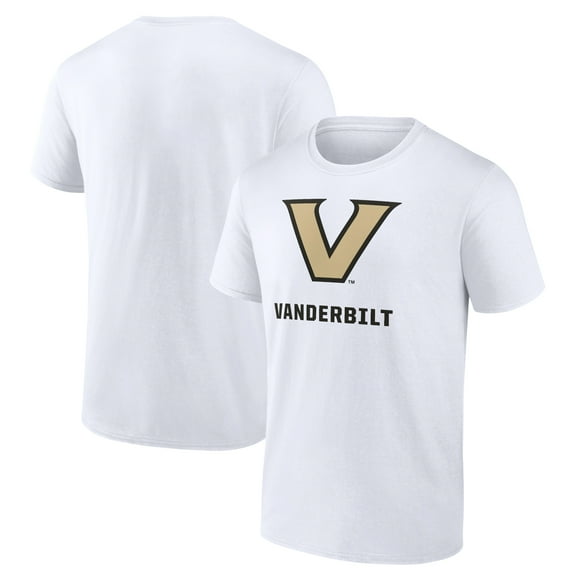 Men's White Vanderbilt Commodores Team Lockup T-Shirt