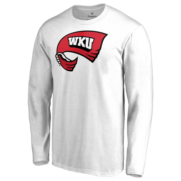 Men's White Western Kentucky Hilltoppers Primary Logo Long Sleeve T-Shirt