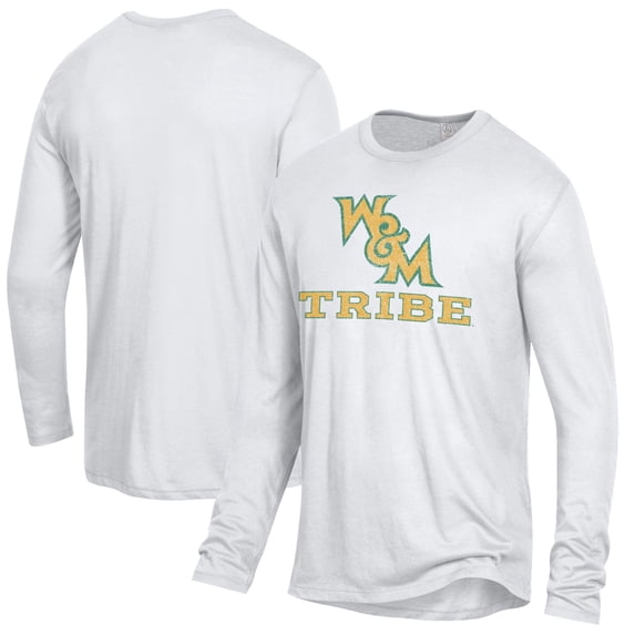Men's White William & Mary Tribe Keeper Long Sleeve T-Shirt