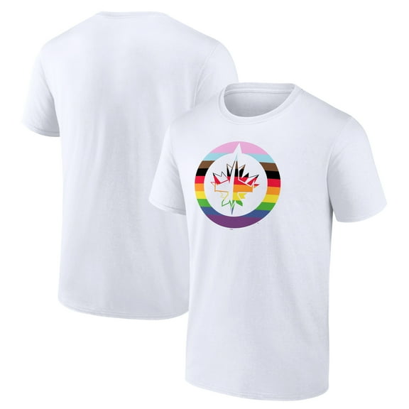 Men's White Winnipeg Jets Team Pride Logo T-Shirt