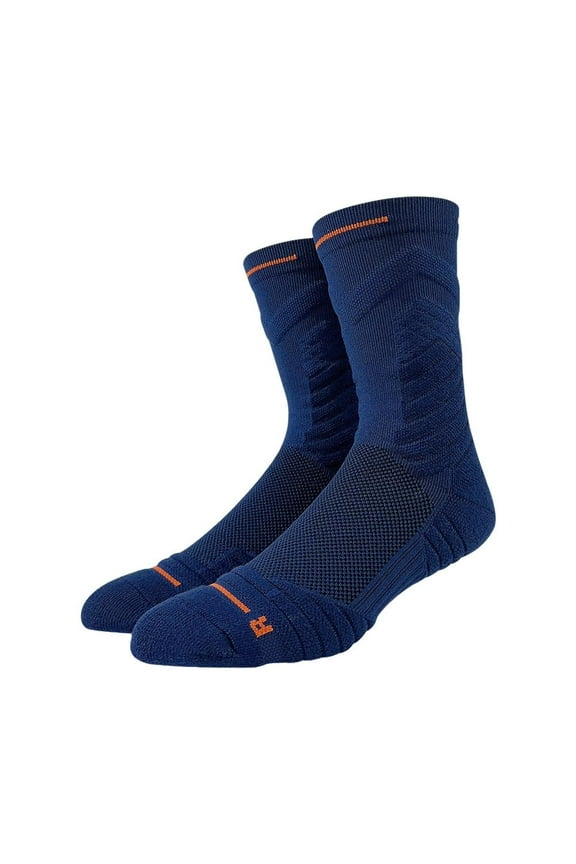 Men's White Work Sports Athletic Crew Socks Cotton G8W7