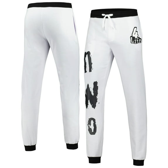 Men's White nWo Chenille Sweatpants