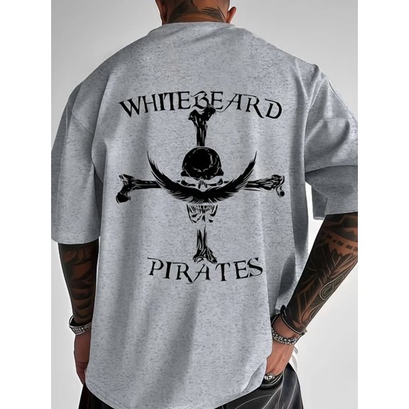 Men's Whitebeard Pirate & Skull & Crossbones T-Shirt