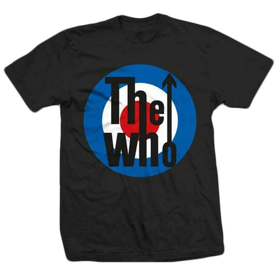 Men's Who The Who Classic Target Logo Tee T-shirt Small Black