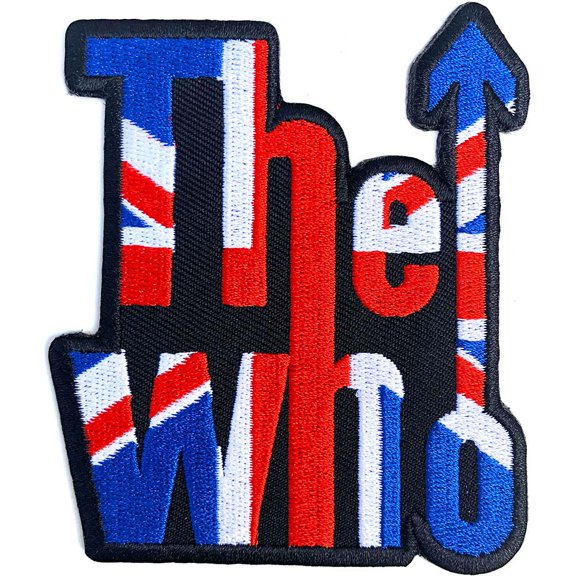Men's Who Union Jack Embroidered Patch Black