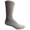thumbnail image 1 of Men's Wholesale King Size Cotton Crew Socks - Plus Size Athletic Socks For Men - 13-16 - Gray - 12 Pack, 1 of 3