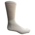 thumbnail image 1 of Men's Wholesale King Size Cotton Crew Socks - Plus Size Athletic Socks For Men - 13-16 - White - 36 Pack, 1 of 4