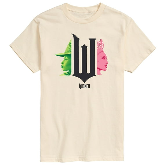 Wicked - Elphaba and Glinda Side Profile - Men's Short Sleeve Graphic T-Shirt
