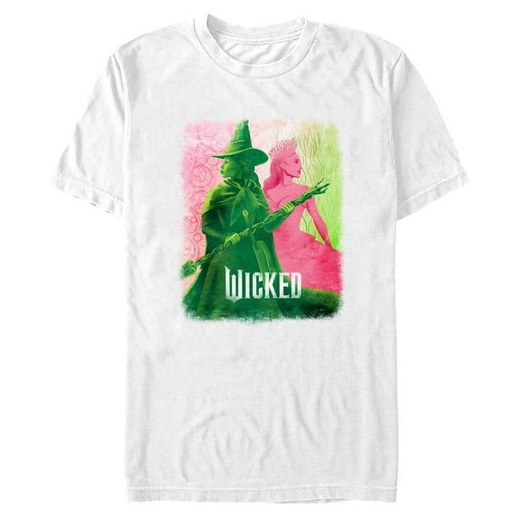 Men's Wicked Elphaba and Glinda Duotone Graphic T-Shirt