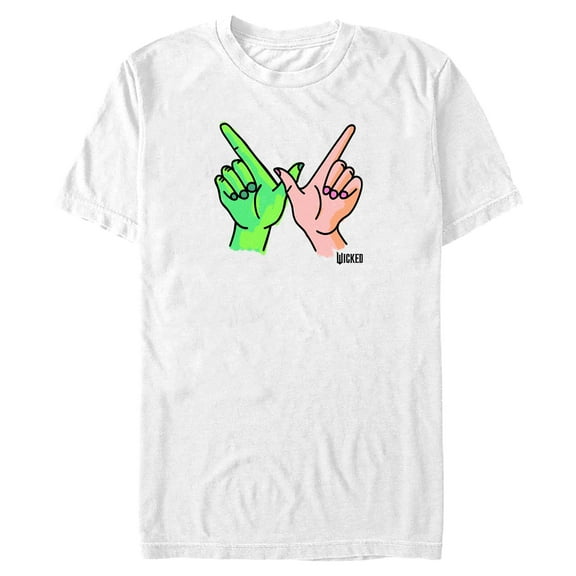 Men's Wicked Elphaba and Glinda Hands  Graphic T-Shirt