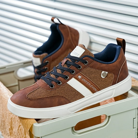 Men's Wide Board - Heavy-Duty Rubber Sole Low-Top Sneakes with Round Toe, - & Casual Athletic Suitable for Outdoor,, Daily Wear - Solid Color ( & Comfortable)