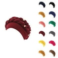 thumbnail image 1 of Men's Wide Brim Bucket Hat - UPF 50+ Fishing Golf Hat Fashion Women Beading Braid Hat Ruffle Cancer Wrap Cap Sleep Caps Satin Lined Hair Bonnets, 1 of 2