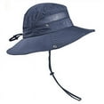 thumbnail image 1 of Men's Wide Brim Sun Hat, Outdoor Camping Fishing Cap Sunscreen Waterproof Bucket Hat, 1 of 6