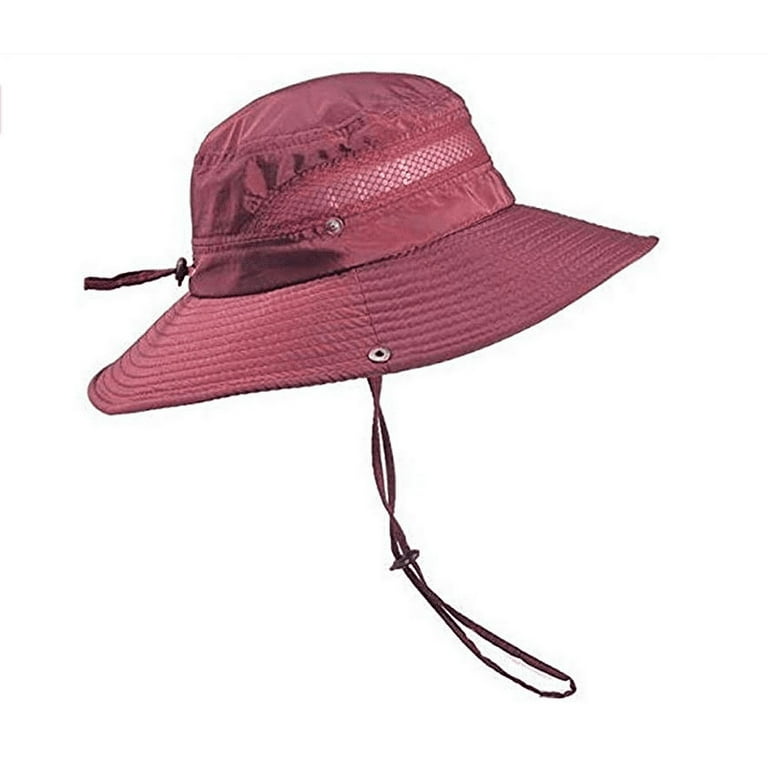Men's Wide Brim Sun Hat, Outdoor Camping Fishing Cap Sunscreen Waterproof  Bucket Hat 