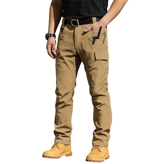 Men's Wide Leg Sweatpants Baggy Casual Drawstring Waist Joggers Lounge Sweat Pants with Pockets Brown S