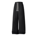 thumbnail image 1 of Men's Wide Leg Sweatpants Baggy Drawstring High Waisted Joggers Lounge Sweat Pants with Pockets 2026 Spring, 1 of 4
