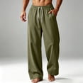thumbnail image 1 of Men's Wide Leg Sweatpants Oversized Lounge Uncuffed Pants Drawstring Waist Casual Joggers, 1 of 6