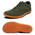 thumbnail image 1 of Men's Wide Width Barefoot Sneakers Casual Walking Shoes Minimalist Breathable Zero Drop Sole Shoes 10 Wide,Olive Green, 1 of 7