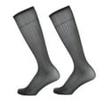 thumbnail image 1 of Men's Wide Stripe Dress Socks Professional Business Office Nylon Fabric Socks, 1 of 21