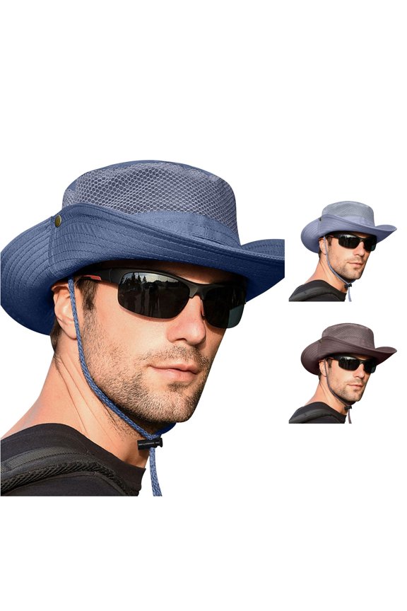 Men's Wide Sun Hats Mesh Ponytail Hole Cap Hat Baseball Cap Girls One Size