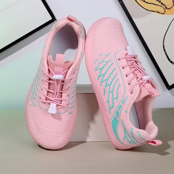 Men’s Wide Toe Box Running Sneakers Breathable Lightweight Walking Shoes with Cushioned Non Slip Sole Comfortable Lace Up Trainers for Gym Travel Daily Wear